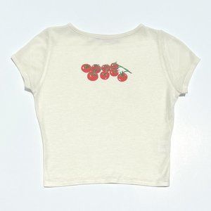 NWT Lisa Says Gah Tomatoes Print Alex Baby T Shirt Tee Italian Summer Food L